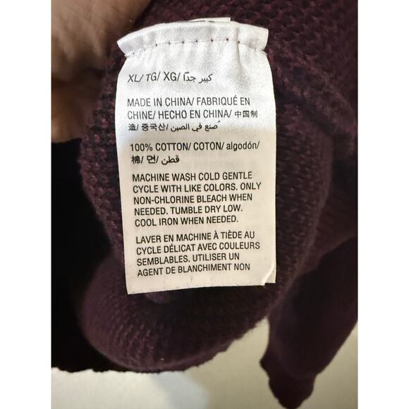 American Rag Cie Mens Shawl Neck Collar Cardigan Button Sweater Scarlet Size XL - Picture 9 of 10